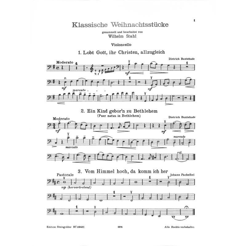 Titelbild für STEIN 2241C - KLASSISCHE WEIHNACHTSSTUECKE