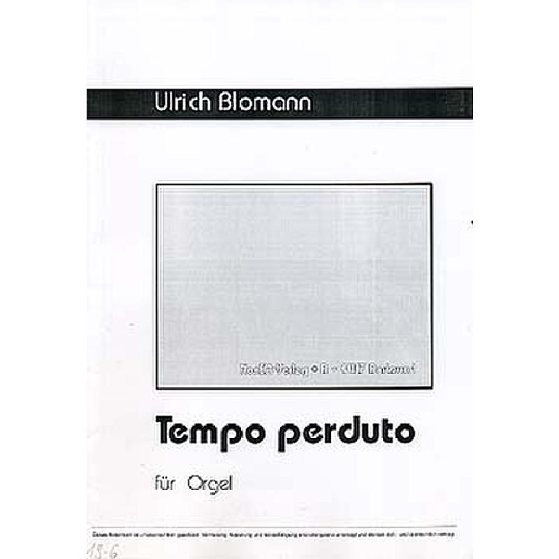 Titelbild für NONEM 19-6 - TEMPO PERDUTO