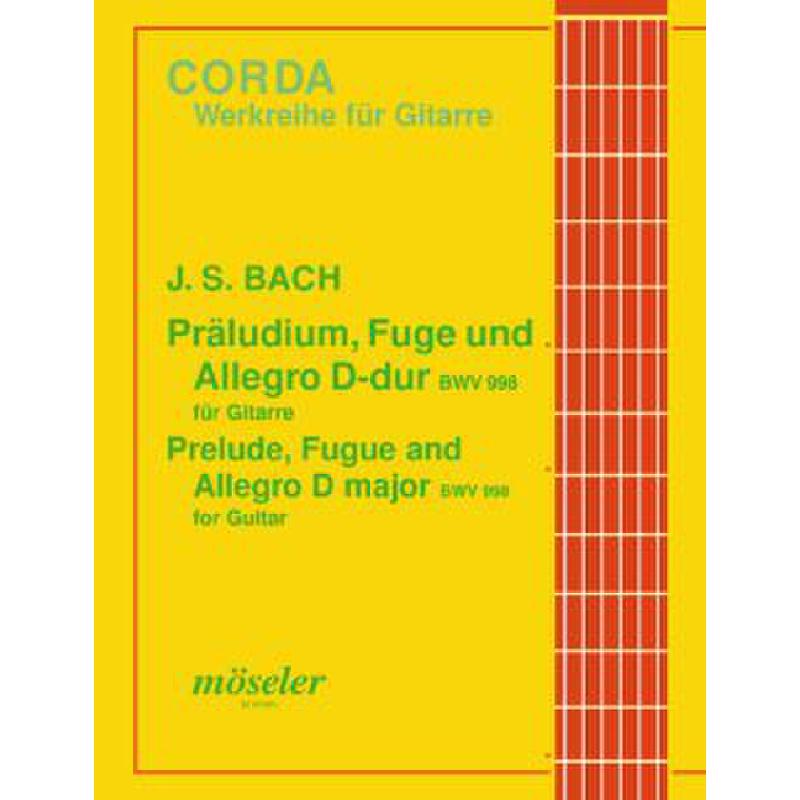 Titelbild für M 24605 - PRAELUDIUM FUGE + ALLEGRO BWV 998