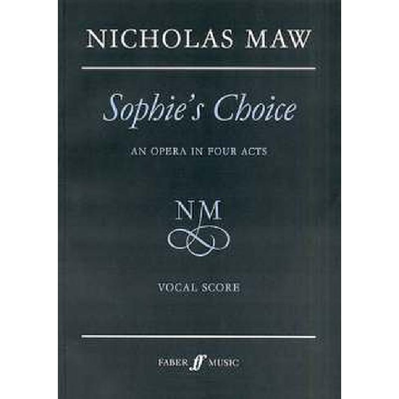 Titelbild für ISBN 0-571-52125-8 - SOPHIE'S CHOICE - AN OPERA IN 4 ACTS