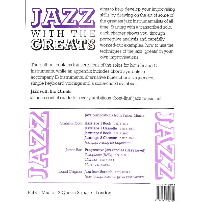 Notenbild für ISBN 0-571-51279-8 - JAZZ WITH THE GREATS