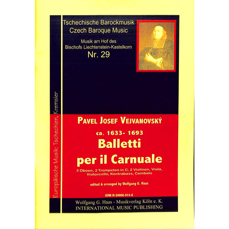 Titelbild für HAAS 914-6 - BALLETTI PER IL CARNUALE