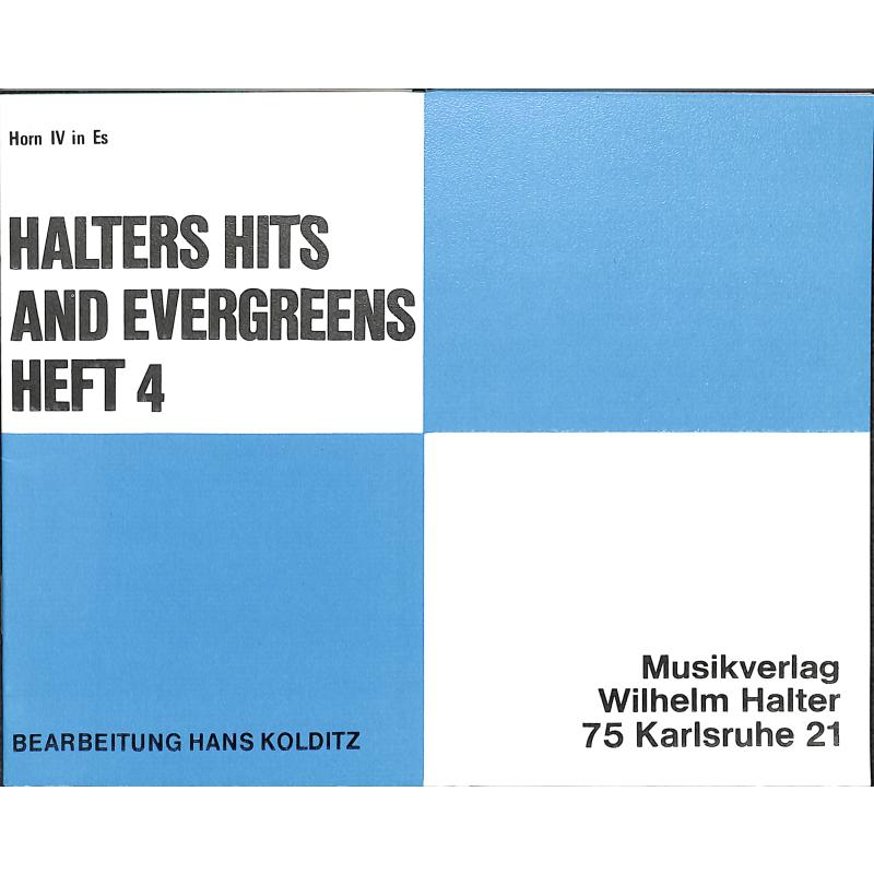 Titelbild für HAL 2567-HRN4ES - HALTERS HITS + EVERGREENS 4