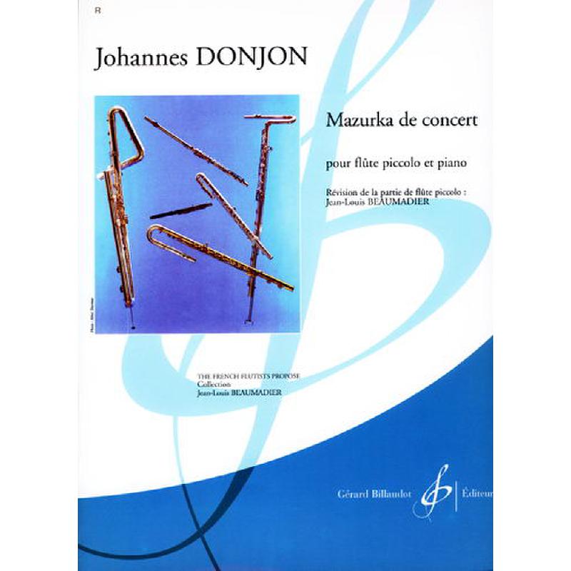 Titelbild für BILL 7842 - MAZURKA DE CONCERT