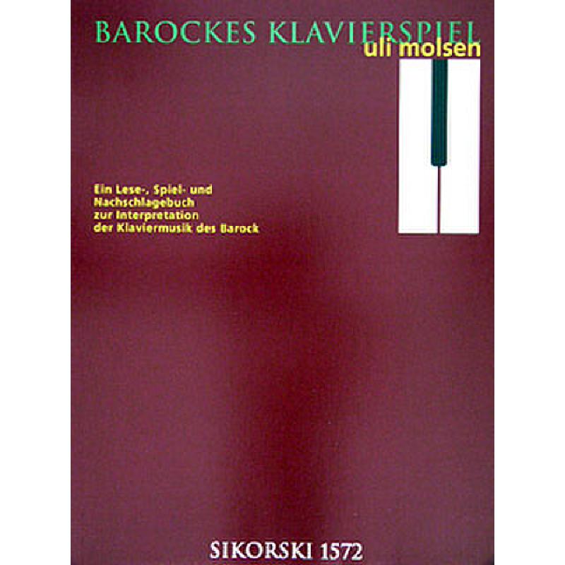 Titelbild für SIK 1572 - BAROCKES KLAVIERSPIEL