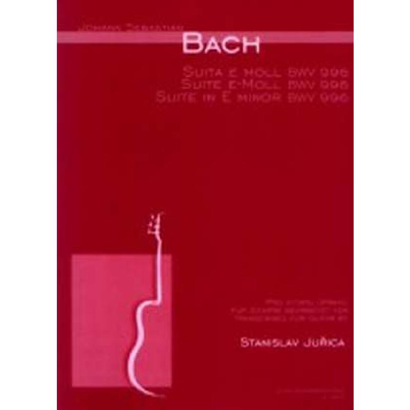 Titelbild für PRAHA 7872 - SUITE E-MOLL BWV 996