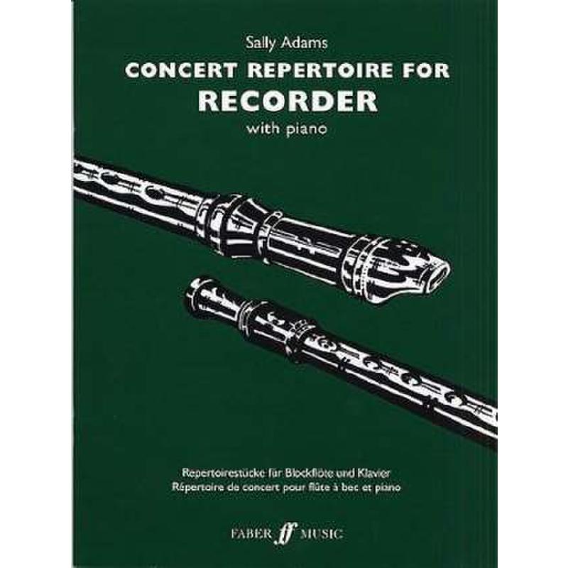Titelbild für ISBN 0-571-52386-2 - CONCERT REPERTOIRE FOR RECORDER