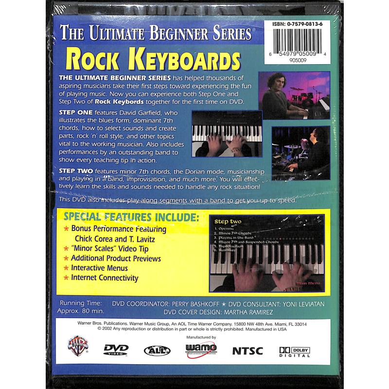 Notenbild für DVD 905009 - ROCK KEYBOARDS 1 + 2