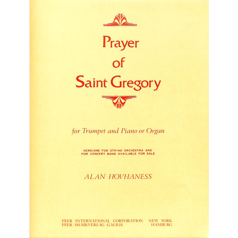 Titelbild für PEER 1426 - PRAYER OF SAINT GREGORY