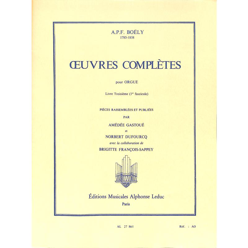 Titelbild für AL 27861 - OEUVRES COMPLETES 1