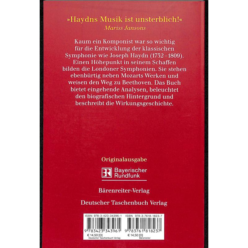 Notenbild für BABVK 1823 - HAYDNS LONDONER SYMPHONIEN
