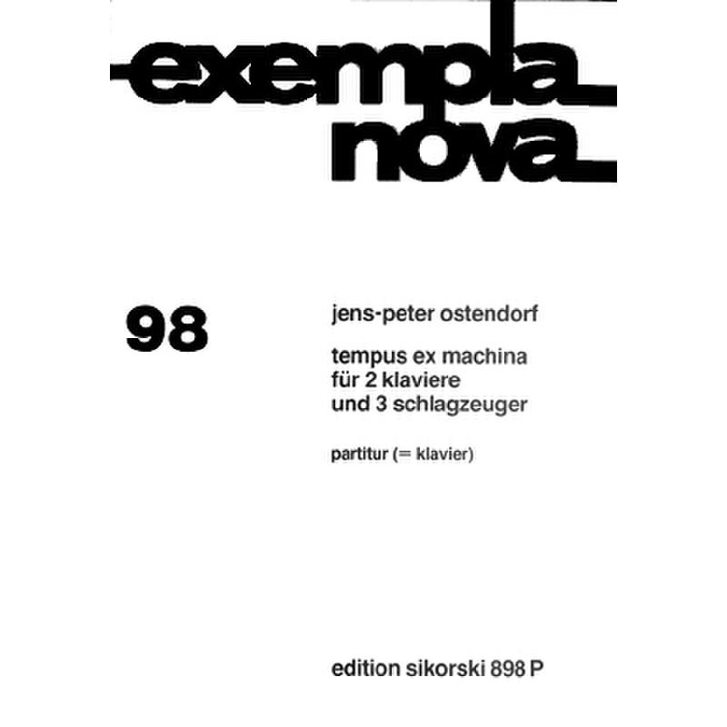 Titelbild für SIK 898-P - TEMOUS EX MACHINA