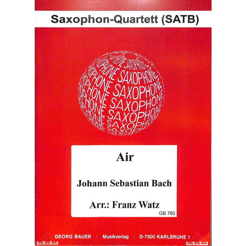 Titelbild für BAU 760 - AIR (ORCHESTERSUITE 3 D-DUR BWV 1068)