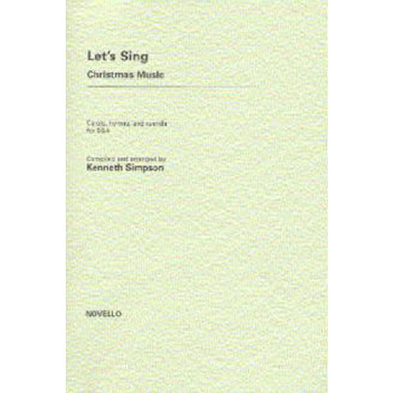 Titelbild für MSNOV 190069 - LET'S SING CHRISTMAS MUSIC