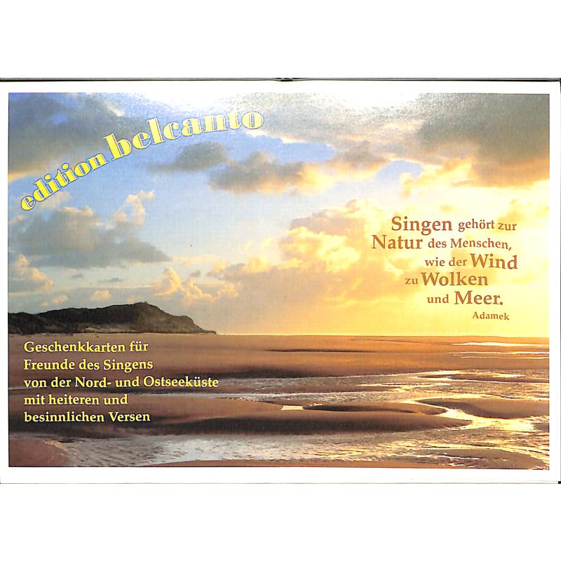 Titelbild für FORUM -KARTEN - BELCANTO GRUSSKARTEN SET