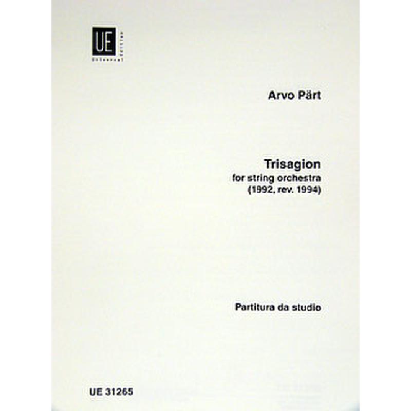 Titelbild für UE 31265 - TRISAGION