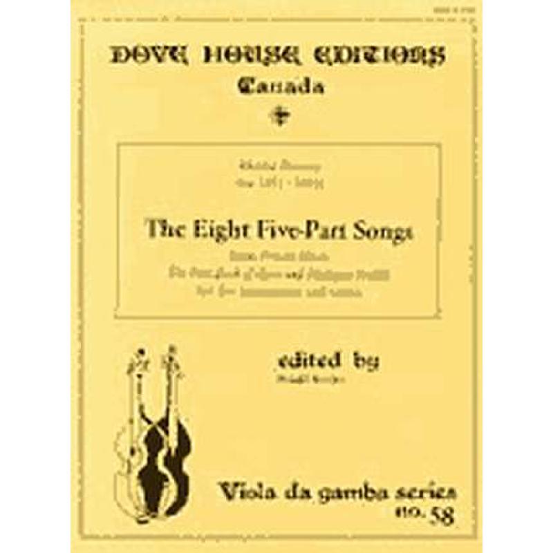 Titelbild für DOVEH -VDGS-58 - 8 FIVE PART SONGS (PRIVATE MUSIC - FIRST BOOK
