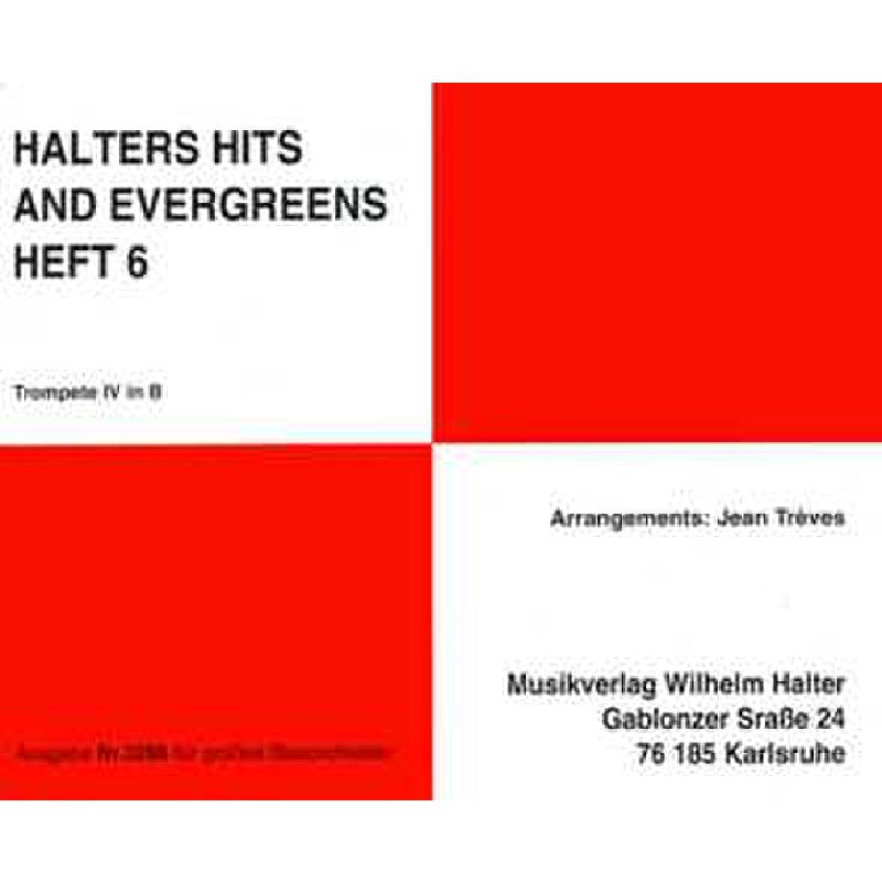 Titelbild für HAL 3286-TRP4 - HALTERS HITS + EVERGREENS 6