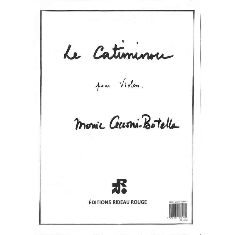 Titelbild für RIDEAU 2232 - LE CATIMINOU