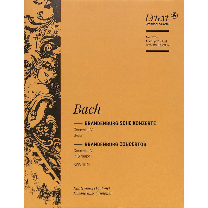 Titelbild für EBOB 4066-KB - BRANDENBURGISCHES KONZERT 4 G-DUR BWV 1049
