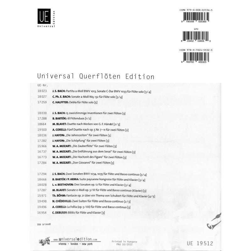 Notenbild für UE 19512 - 6 SONATEN OP 9