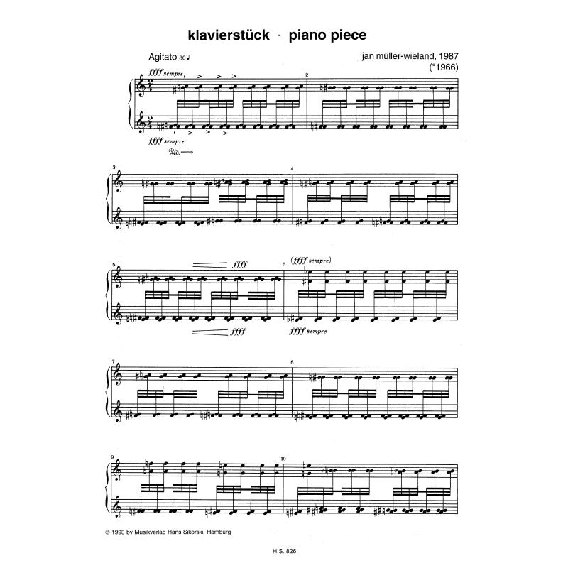 Notenbild für SIK 826 - KLAVIERSTUECKE - CAPRICCETTI