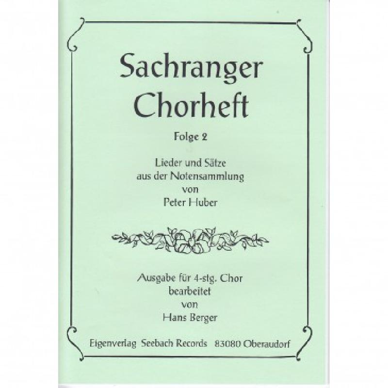Titelbild für SEEBACH -MVB1122 - Sachranger Chorheft 2