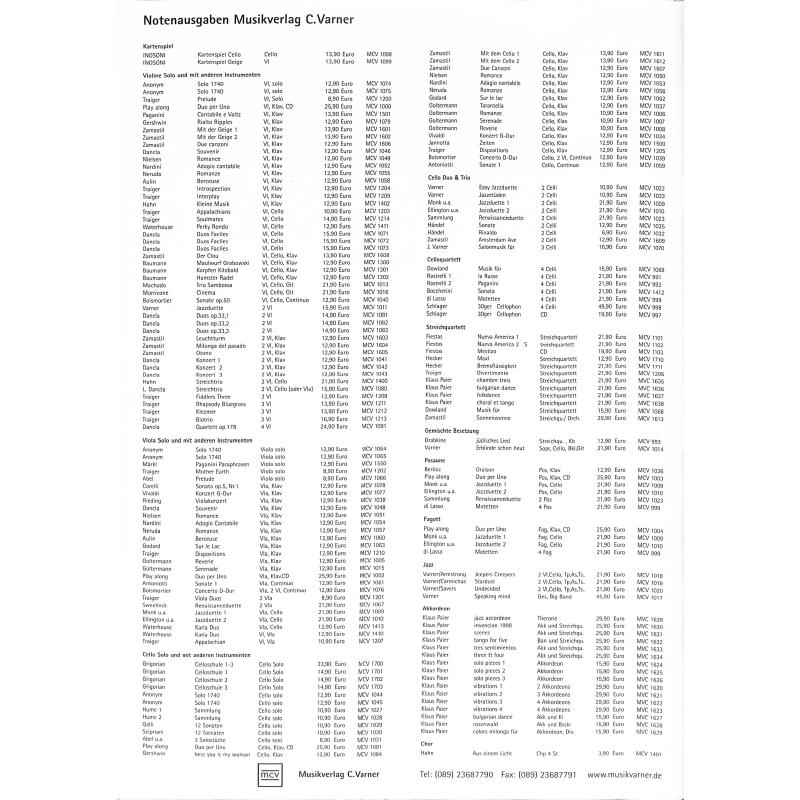 Notenbild für MCV 1501 - CANTABILE E VALTZ