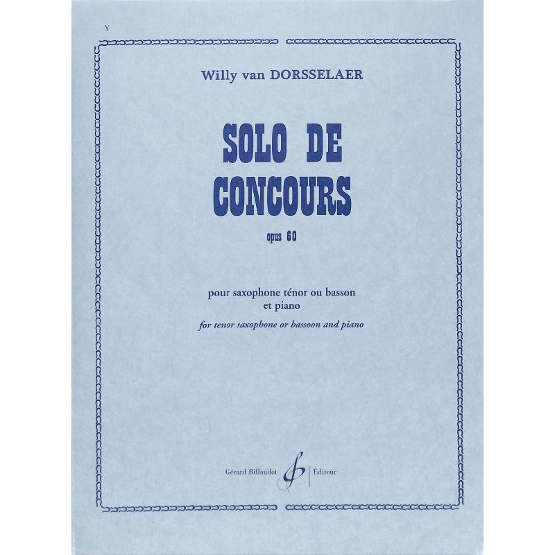 Titelbild für BILL -MRB1025 - SOLO DE CONCOURS