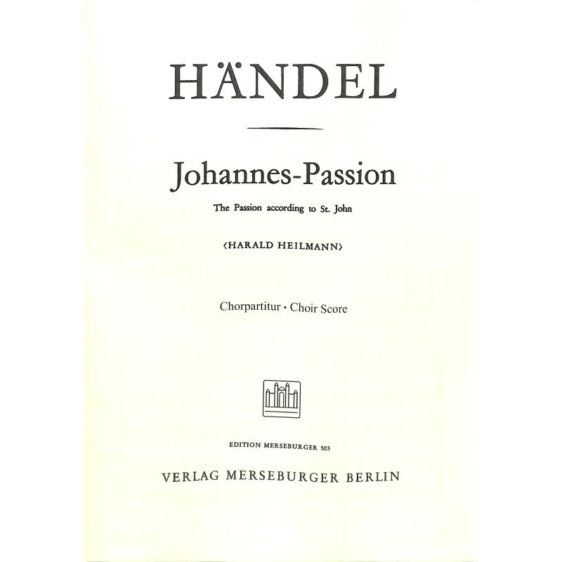 Titelbild für MERS 503-CHP - JOHANNES PASSION (1704)