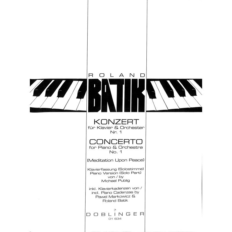Titelbild für DO 01634 - KONZERT 1 - KLAV ORCH (1993)