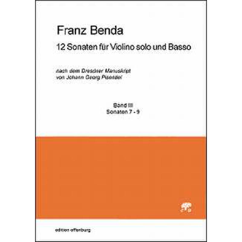 Titelbild für OFFENB -BE-2062-3 - 12 Sonaten 3 (7-9)