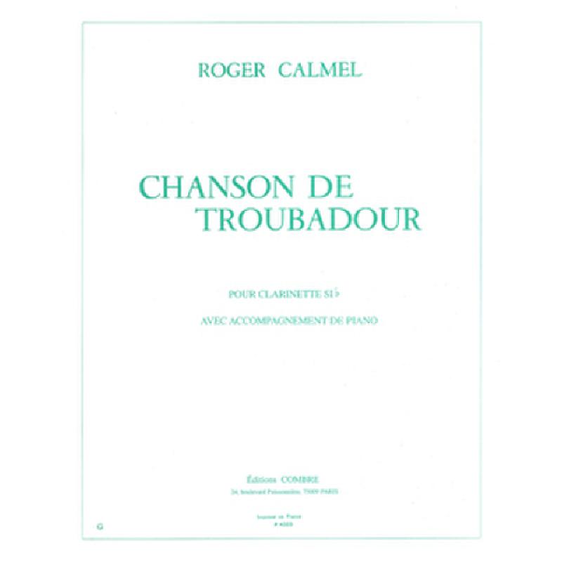 Titelbild für COMBRE -P4323 - CHANSON DE TROUBADOUR