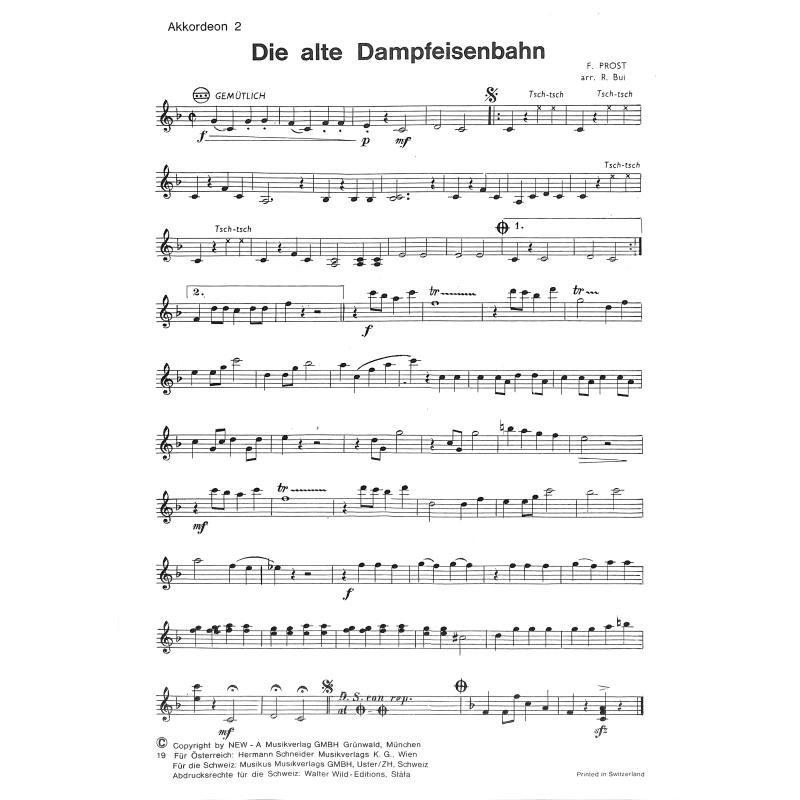Notenbild für WILD 1022C - DIE ALTE DAMPFEISENBAHN