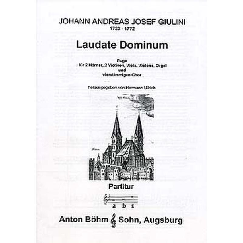Titelbild für BOEHM 12813-01 - LAUDATE DOMINUM - FUGA