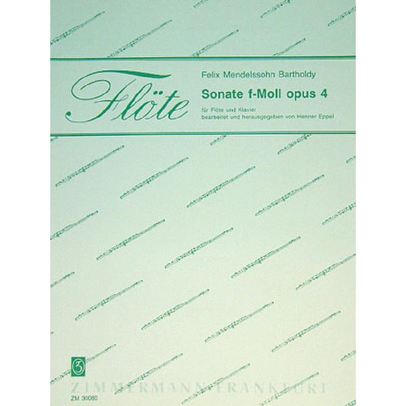 Titelbild für ZM 30080 - SONATE F-MOLL OP 4