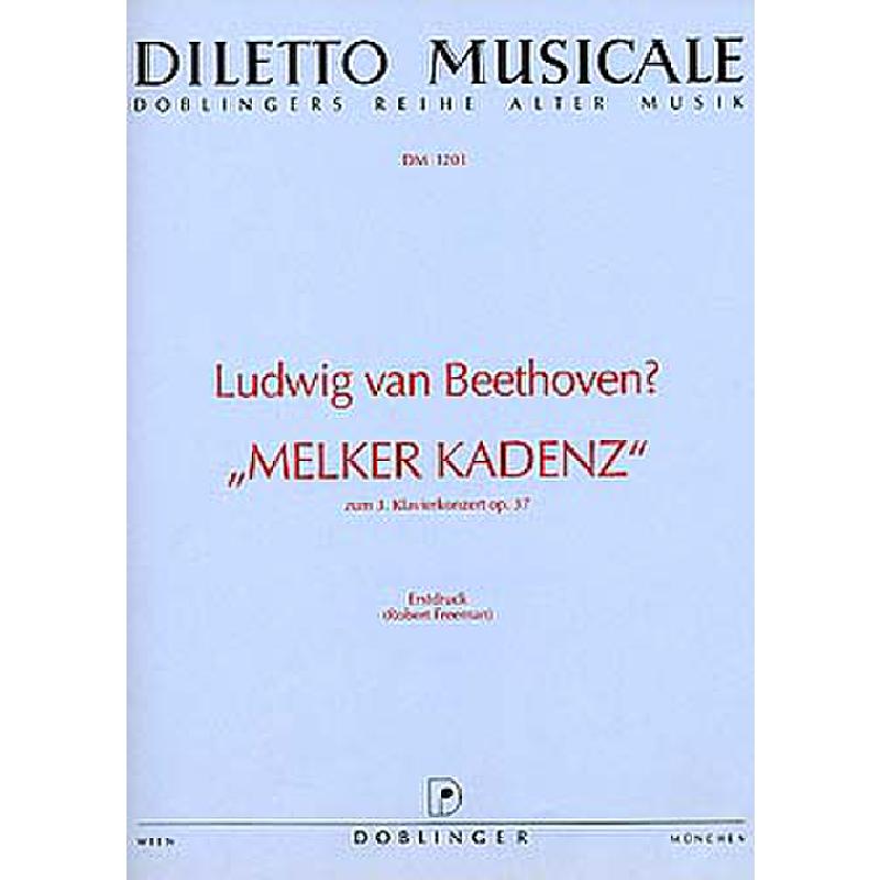 Titelbild für DM 1201 - MELKER KADENZ ZUM KONZERT NR 3 OP 37 KLAV + ORCH