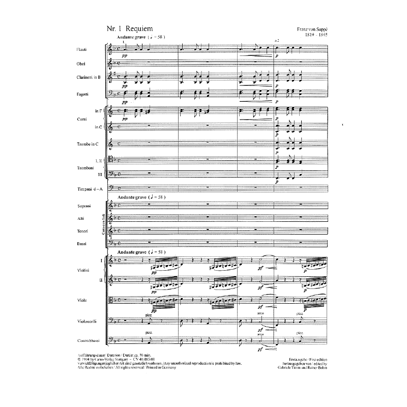 Notenbild für CARUS 40085-00 - MISSA PRO DEFUNCTIS (REQUIEM)