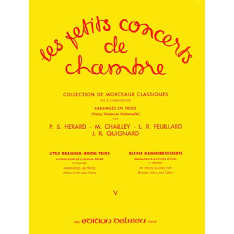 Titelbild für DELRIEU 949 - LES PETITS CONCERTS DE CHAMBRE 5