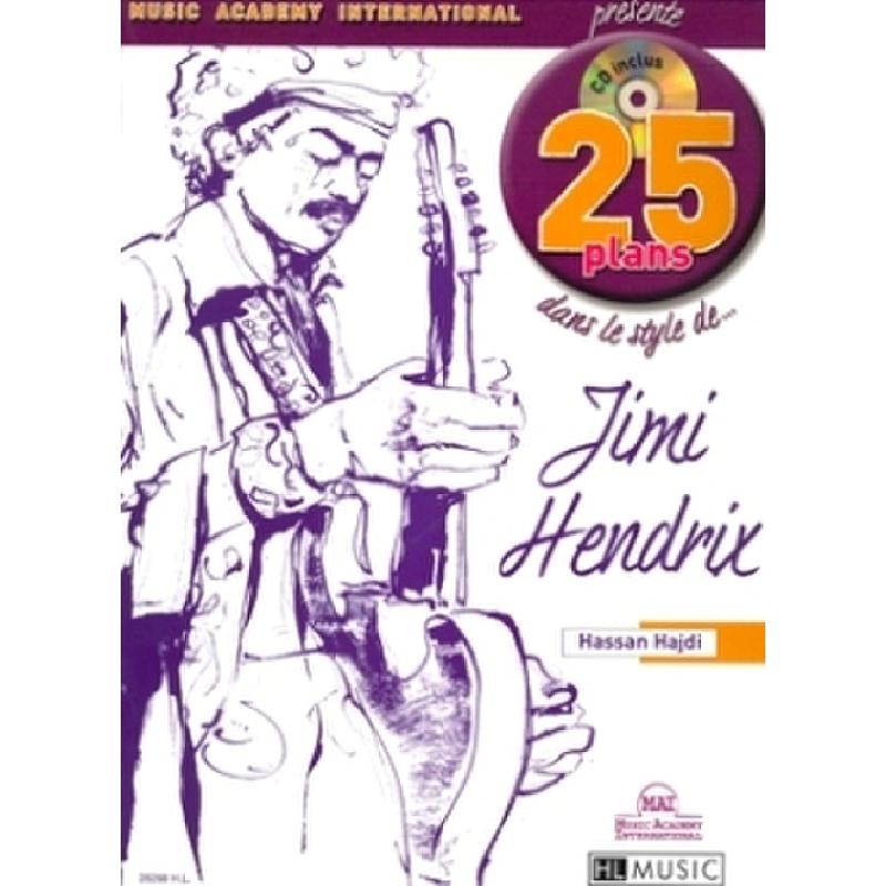 Titelbild für LEMOINE 28288 - 25 PLANS DANS LE STYLE DE JIMI HENDRIX