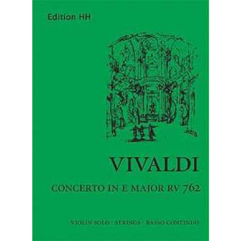 Titelbild für HH 050-ST - KONZERT E-DUR RV 762 - VL STR B
