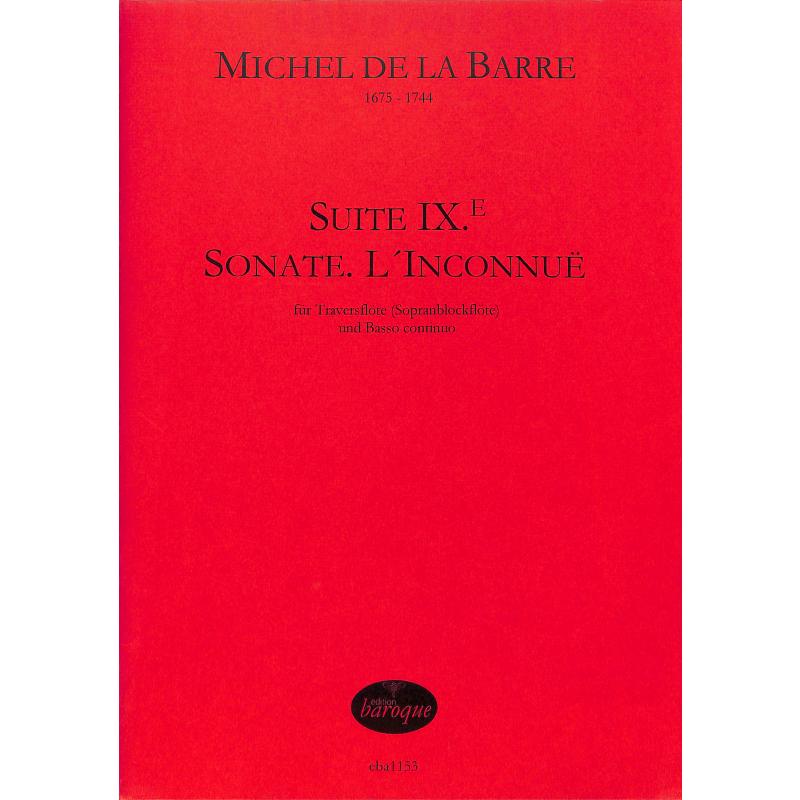Titelbild für BAROQUE 1153 - SUITE 9 - SONATE L'INCONNUE