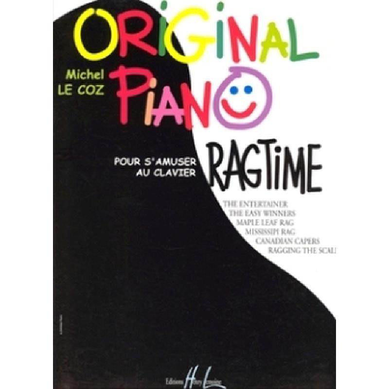 Titelbild für LEMOINE 27876 - ORIGINAL PIANO RAGTIME