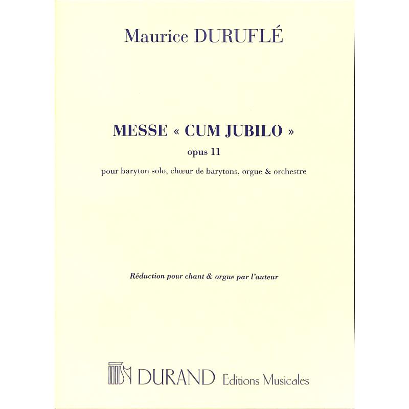 Titelbild für DF 14011 - MESSE CUM JUBILO A UNE VOIX OP 11