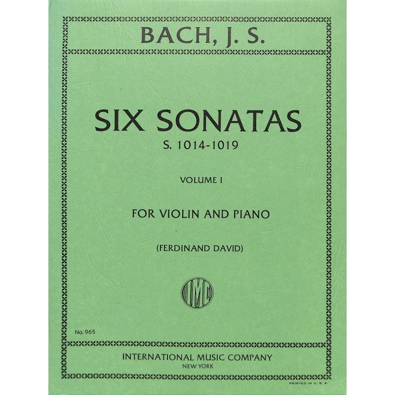 Titelbild für IMC 965 - 6 SONATEN 1 BWV 1014-1016