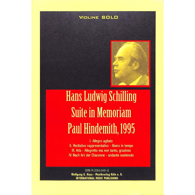 Titelbild für HAAS 0491-8 - SUITE IN MEMORIAM PAUL HINDEMITH