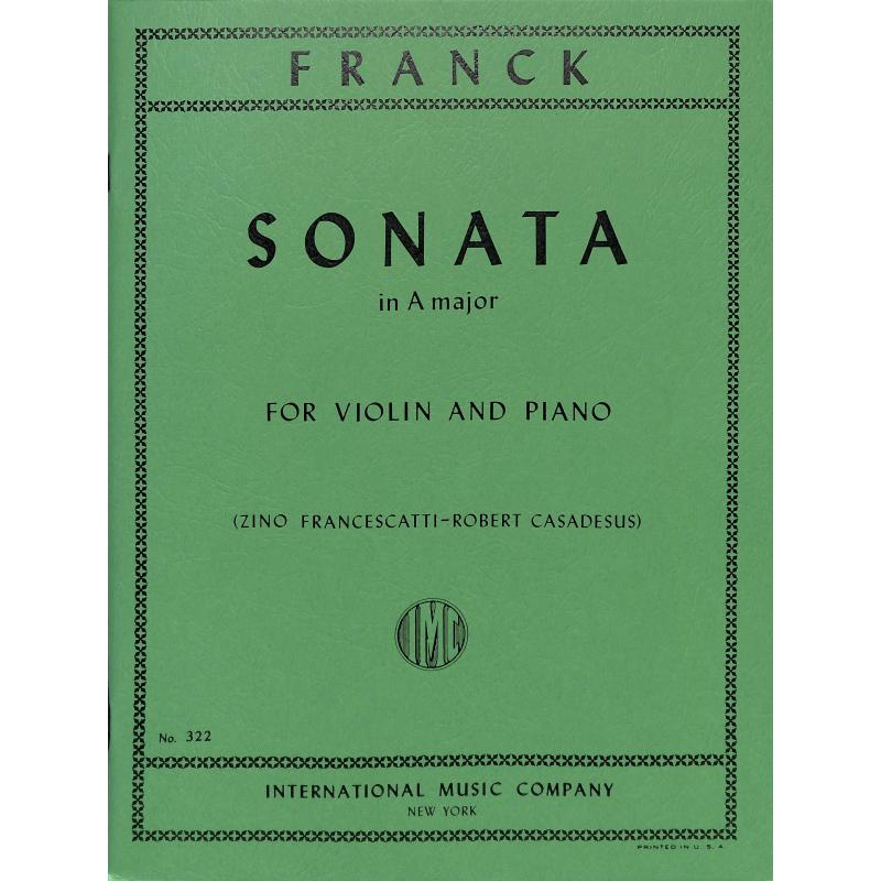 Titelbild für IMC 322 - SONATE A-DUR