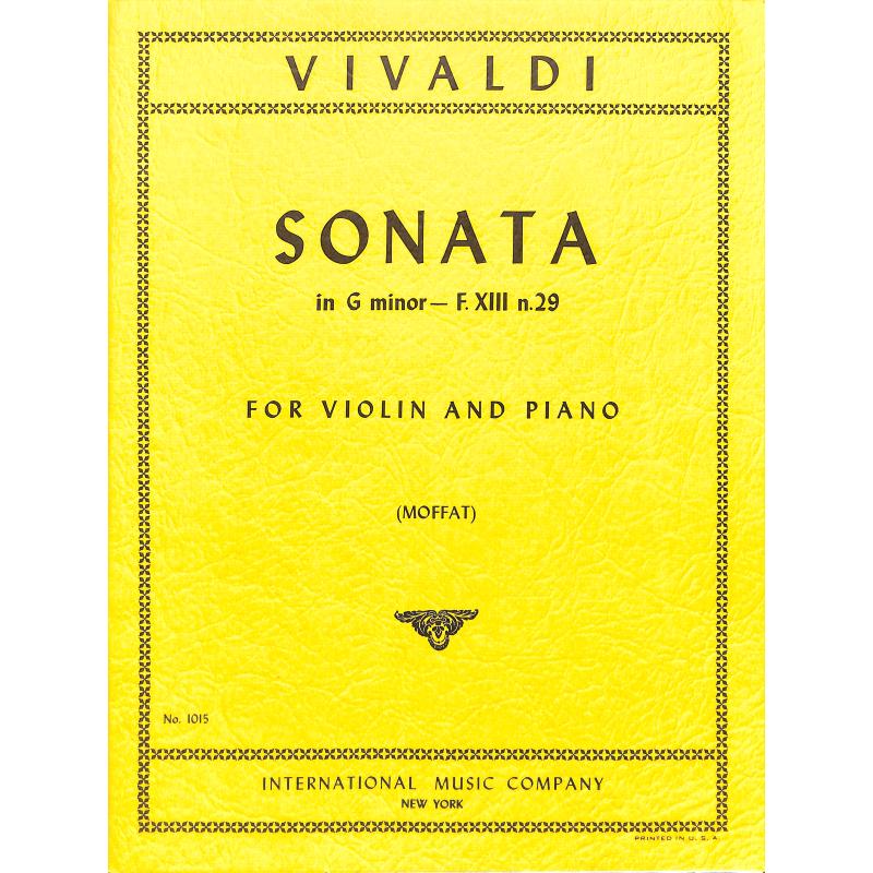 Titelbild für IMC 1015 - SONATE G-MOLL RV 27 OP 11/1