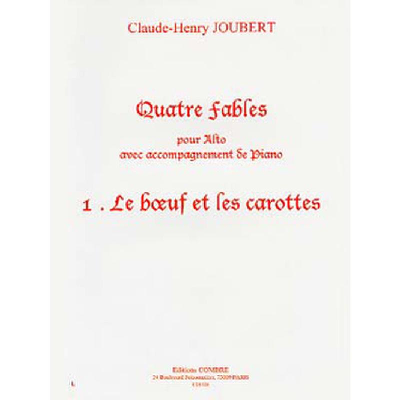 Titelbild für COMBRE 6126 - 4 FABLES 1 (LE BOEUF ET LES CAROTTES)