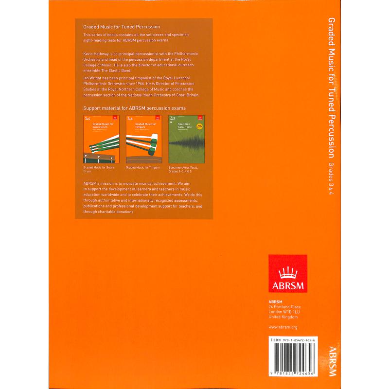 Notenbild für ABRSM 4656 - GRADED MUSIC FOR TUNED PERCUSSION 2